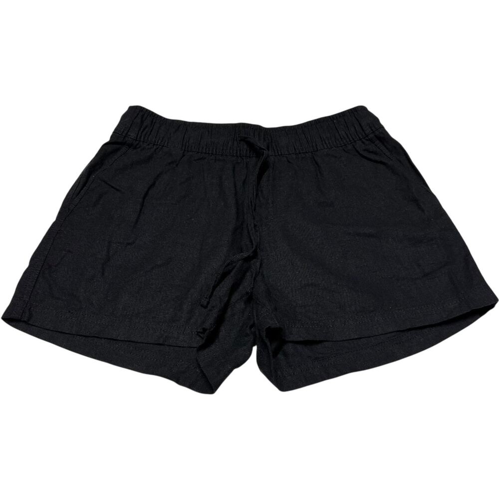 Gap Linen Pull On Tie waist Shorts Black XS